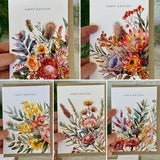 Card - Birthday Australian Florals C