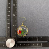 MQ Sml Dangles - Queen Anne's Lace & Daffodil Dried Flower