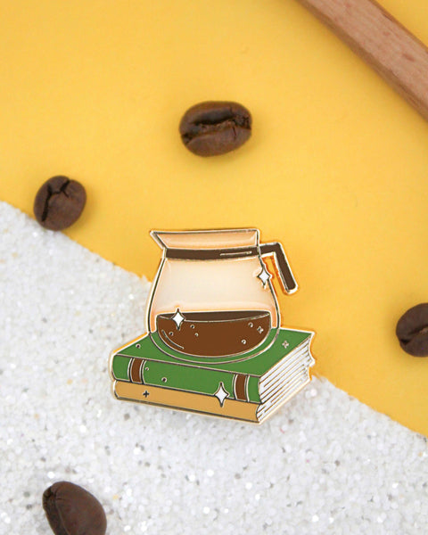 Occasionalish Pin - Coffee and Books