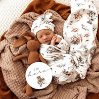 Jersey Wrap & Beanie Set - Koala