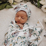Jersey Wrap & Beanie Set - Eucalypt