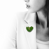 Selatan Brooch - Green Tree Python