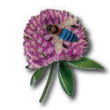 Selatan Brooch - Flower Blue-banded Bee