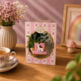Paper Cut Card - Birthday Garden Companion