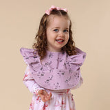 Frill Snuggle Bib - Coral