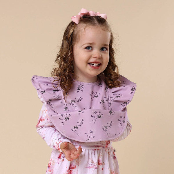 Frill Snuggle Bib - Coral