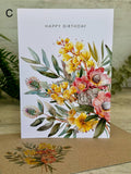Card - Birthday Australian Florals C