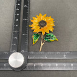 MQ Enamel Brooch - Sunflower