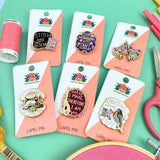 Jubly Umph Lapel Pin - It's Not Hoarding If Its Craft Supplies