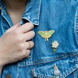 Happily Plants Pin - Luna Moth Pin