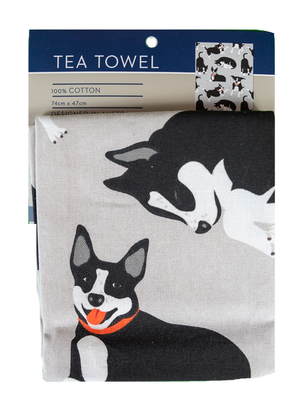 Tea Towel - Farm Dogs