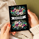 NLO Card - Birthday Floral Folky