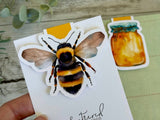 Magnetic Bookmark - Bee & Honey