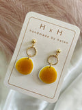 HxH Dangles - Pebble Matte White Marble
