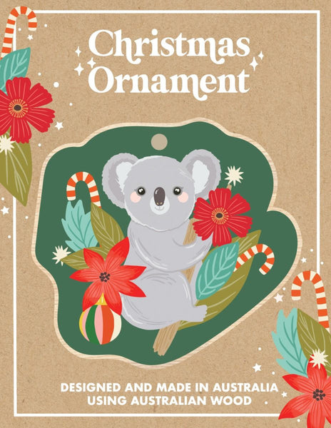 Wooden Bauble - CW Pastel Koala