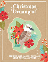 Wooden Bauble - CW Pastel Kookaburra