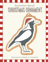 Wooden Ornament - WD - Magpie