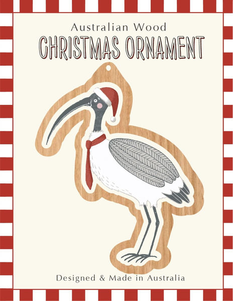 Wooden Ornament - WD - Ibis