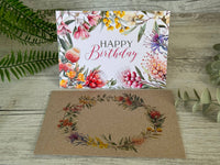 Card - Australian Native Florals Birthday