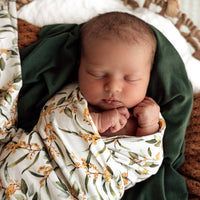 Jersey Wrap & Topknot Set - Golden Wattle