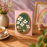 Paper Cut Card - With Sympathy Wildflowers