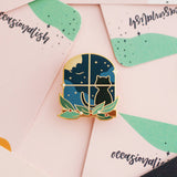 Occasionalish Pin - Cat Window