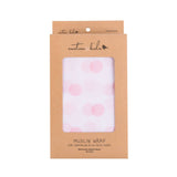 Muslin Wrap - Spot Pink