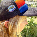Bridget Farmer Enamel Pin - Junior Birder Rainbow Lorikeet