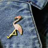 Happily Plants Pin - Bird Pink Flamingo
