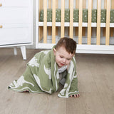 Pram Knitted Blanket - Dinosaur