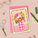 NLO Card - Vase Floral Bouquet
