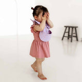 Frill Snuggle Bib - Lilac Bloom