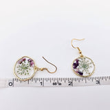 MQ Sml Dangles - Queen Anne's Lace & Lobularia Maritima Flowers