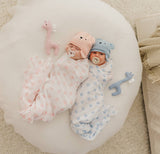 Muslin Wrap - Spot Blue