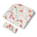 Jersey Wrap & Topknot Set - Meadow