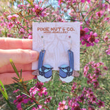 Australian Bird Earrings - Blue Wren