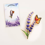 Happily Plants Pin - Butterfly & Lavender