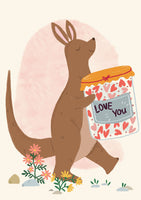 Suki McMaster Card - Love You Kangaroo