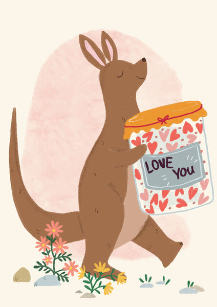 Suki McMaster Card - Love You Kangaroo