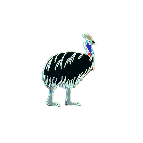 Red Parka Pin - Cassowary