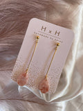 HxH Dangles - Teardrop White and Silver