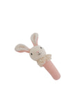 Bunny Knitted Rattle - Blush