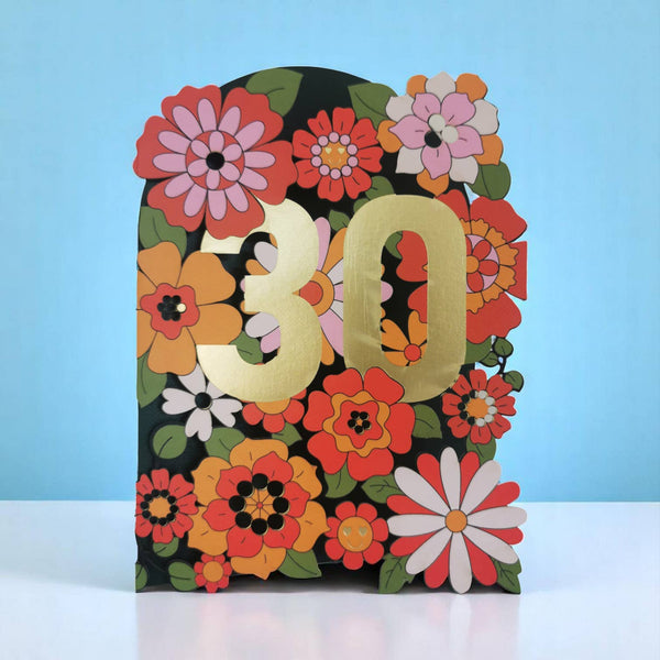 Paper Cut Card - Age 30