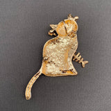 MQ Enamel Brooch - Cat