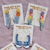 Australian Bird Earrings - Eastern Rosella