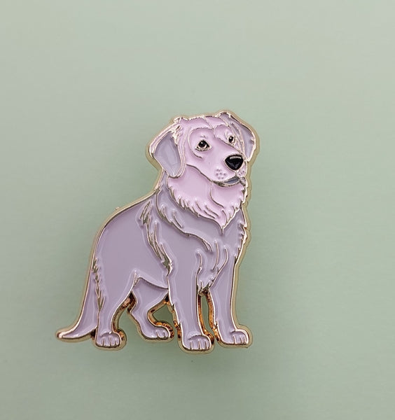 Patch Press Pin - Dog Maremma