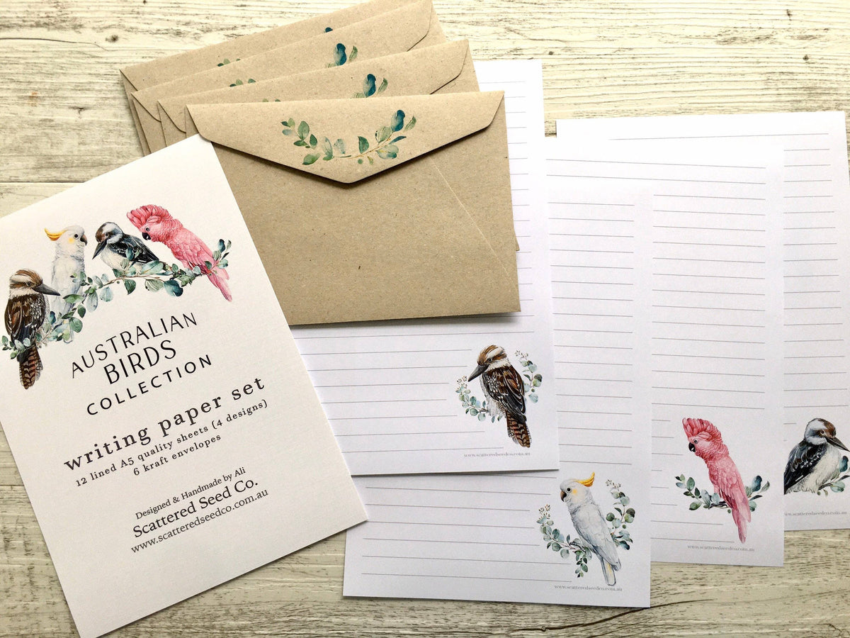 Letter Writing Set - Australian Birds – Mockingbird Lounge