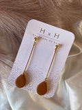 HxH Dangles - Teardrop Black and Silver