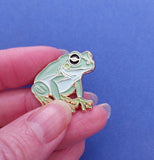 Patch Press Pin - Aus Green Tree Frog (gold metal)