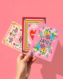 NLO Card - Mother's Day Folk Floral